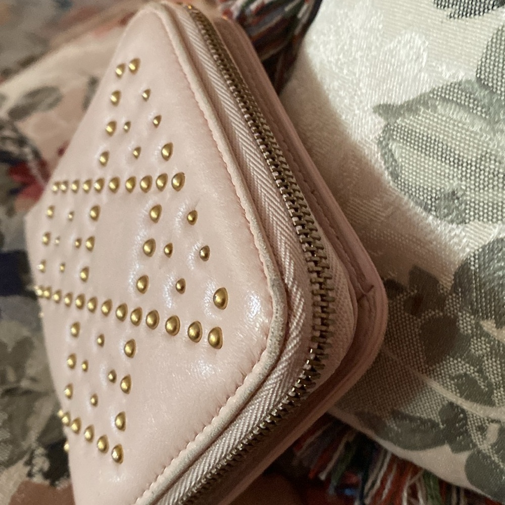 CHRISTIAN DIOR STUDDED BI FOLD WALLET & DUST BAG EUC - Picture 9 of 11